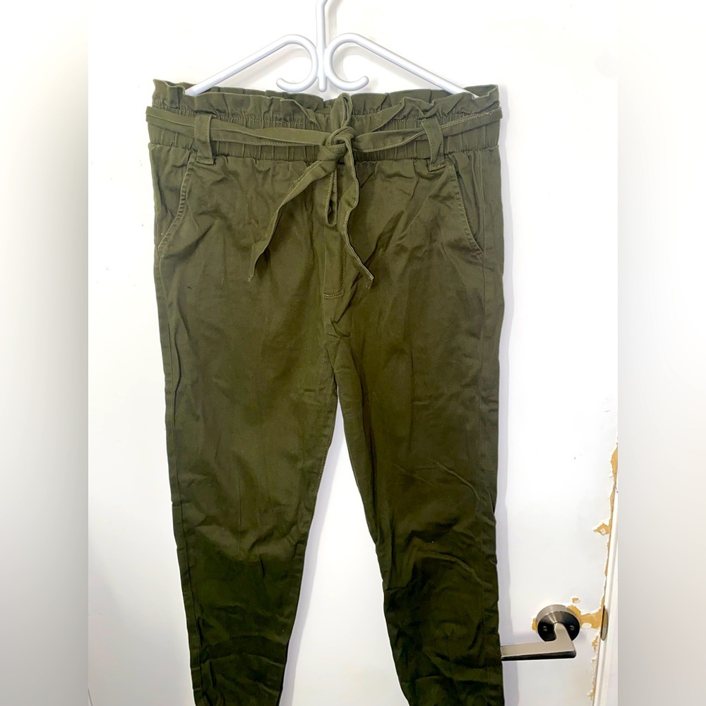 Paper bag dress pants